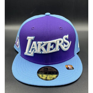 New Era Los Angeles‎ Lakers NBA City Edition 59Fifty Fitted Hat /Cap Size 7-1/2